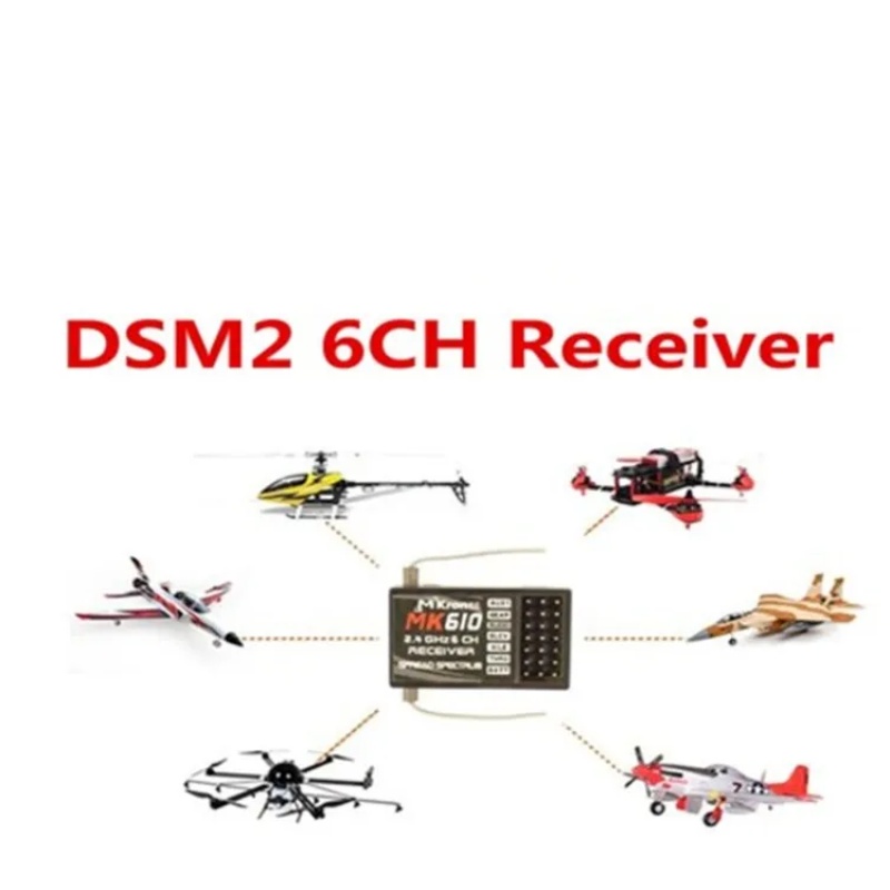 Receptor DSM2 MK610 AR6100 2,4 - Rc Hobby Shops reseña y precio