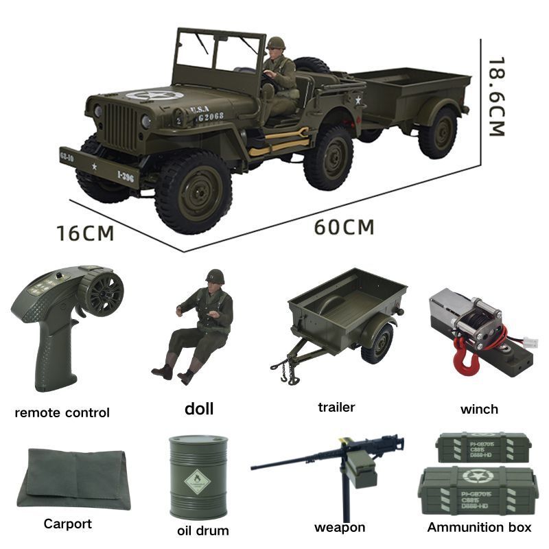 JJRC C8815 Coche RC 1941 JEEP  - Rc Hobby Grade Truck reseña y precio